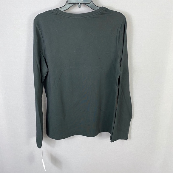 Calvin Klein Sleepwear Womens Scoop Neck Long Sleeve TOP ONLY in Black S… - Picture 5 of 8